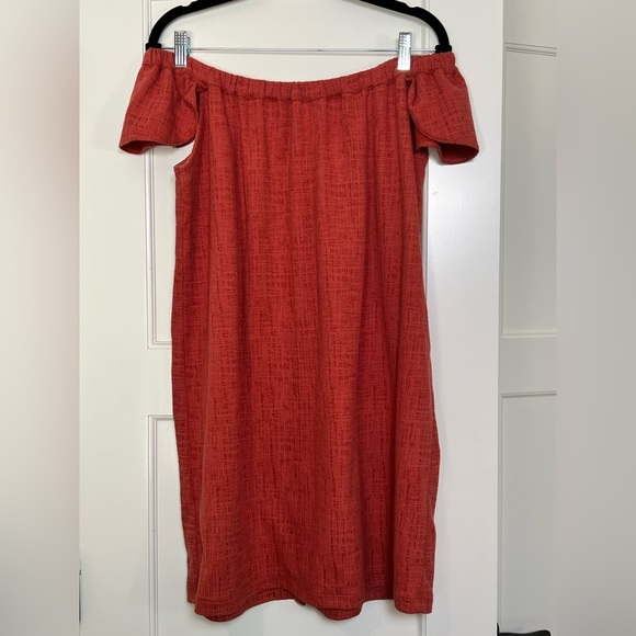 Madewell Texture & Thread Off Shoulder Dress (Med) - Picture 5 of 5